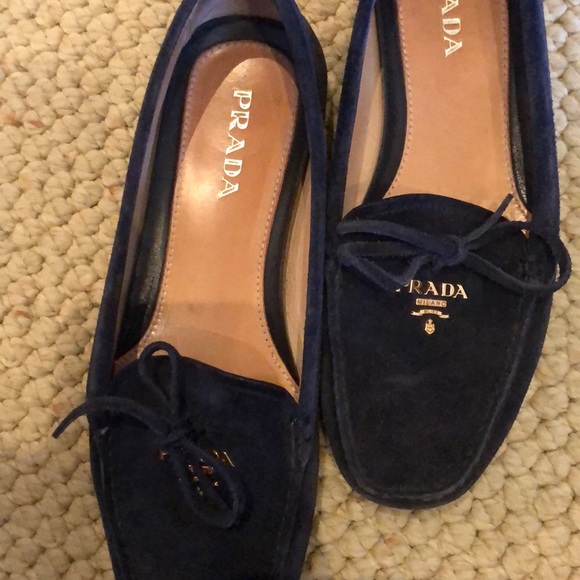 Prada Slip On Shoes Navy - Picture 2 of 5